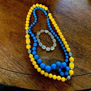 2 necklace and one bracelet